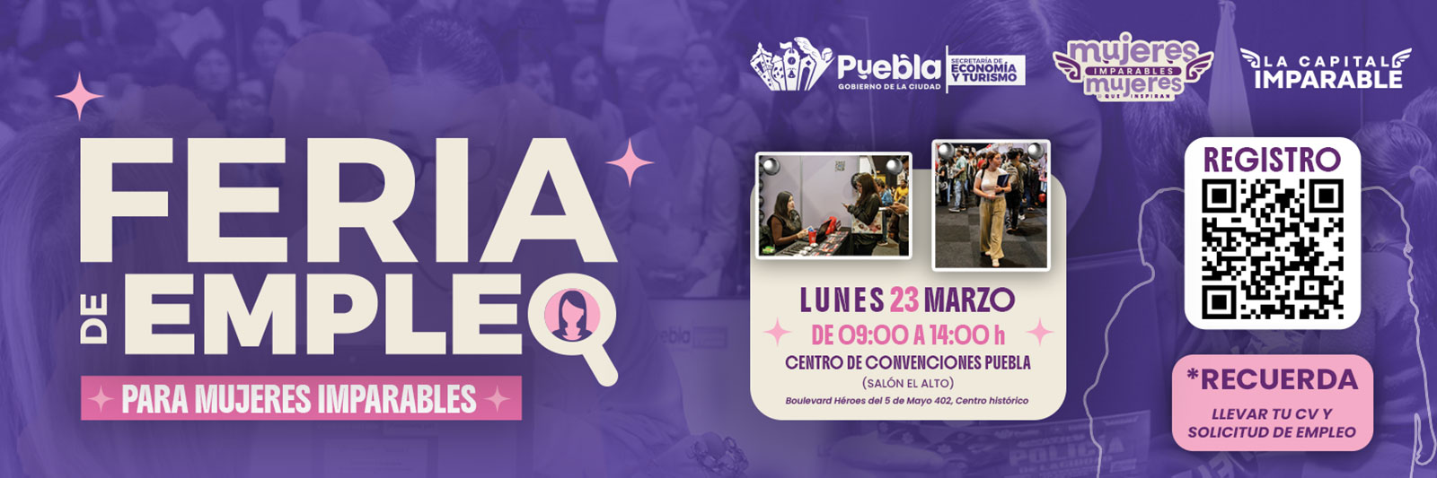 Feria de empleo para mujeres imparables