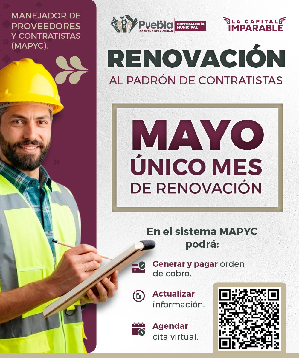 Renovacion al padron de contratistas Mayo 2026